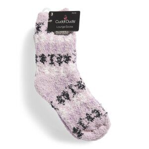 CUDDL DUDS Orchid 3pk Cozy Snowflake Socks